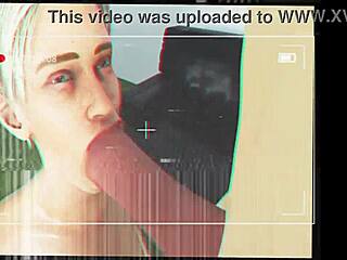 cybil bennett casually sucking on a massive cock in 3d porn