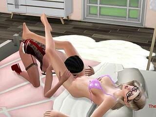 Sims 4 Virgin Girl Licked and Scissored by Lesbian Prostitute