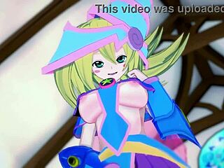 Dark magician girl masturbates sensually.