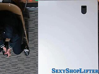 Latina thief caught and mouth jizzed in hardcore reality scene