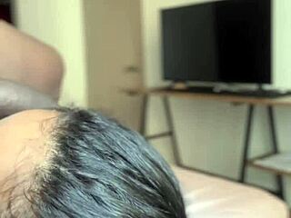 What happens when they put a cock in front of me? Intense facial and cumshot on webcam