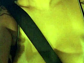 A Brunette Shows Big Tits in São Paulo Traffic.