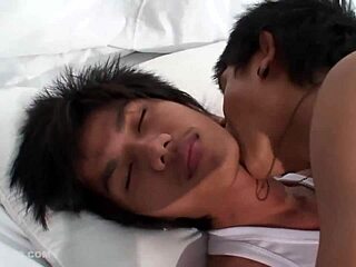 Nat and Wan, piss on each other then suck and fuck raw bareback