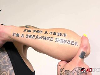 i'm interviewing busty tattooed cutie genevieve sinn backstage