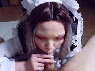 furiyssh-cute maid blowjob with young russian amateurs.