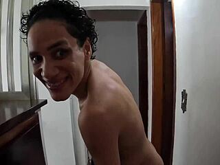 Agatha Kent exposed behind Ted's mansion in raw Latina action