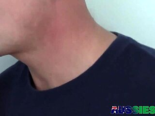 Skinny gay stud Xavier rides Colton's big cock after blowjob