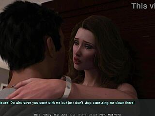 A wife and stepmother heat up the evening in 3D porn game