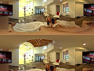 this blonde milf is showin me the way in vr360 with her big ass