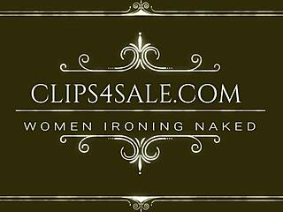 Naked Asian Woman Feels Exposed While Ironing On Cam In Bangkok