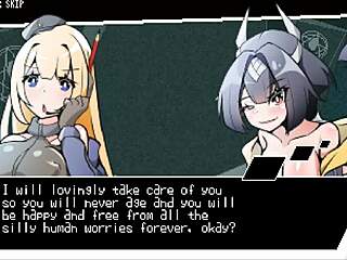 Buzama hentai fight game ep 1 has shemale bareback pounding hard