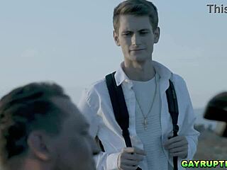 Trevor Harris, Christian twink, dives into hardcore gay sin with Pierce.