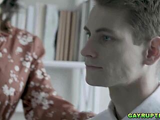 Trevor Harris, Christian twink, dives into hardcore gay sin with Pierce.