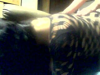 Young Navajo Tiff bends over in lingerie for doggystyle