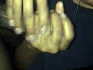 Black guy with monster cock gets intense blowjob