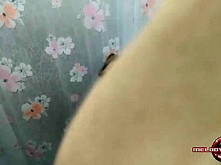 Blonde melody antunes showers with friend for bareback assfucking and anal tattoo