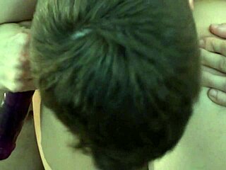 ashley gets licked then fucked with big dildo on webcam