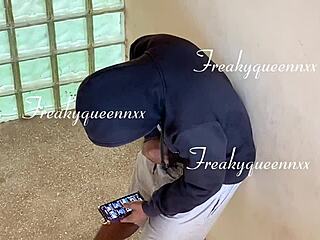 Caught my tenant masturbating so i asked him to fuck me or i report him