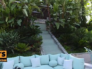 Abella Danger and Aj Applegate in a suggestive pov trio with friends. They explore brunette lesbian cowgirl fucking passionately.