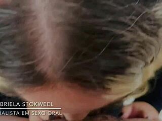 Gabriela Stokweel gets doggystyle cumshot after work.