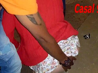 Couple banging in public square