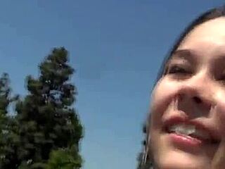 just a legal teen giving wild head in pov