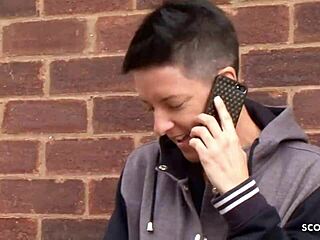 Female Cop Seduces Young Guy for Outdoor Doggystyle