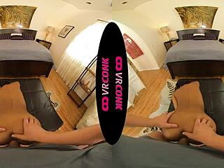 Vrconk: Sexy Young Ebony Chick Hardens Your Cock