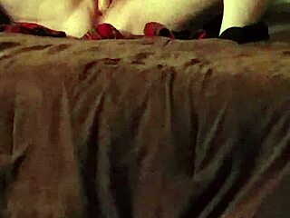 Hey, watch my wife handle this 10-inch vibrator like a pro. She cums so hard on those big tits!