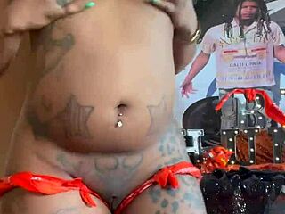 Happy birthday gift from my mouth: sloppy oral on big black cock with ebony tits and ass