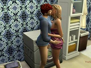 Sims 4 Voice Seduces Milf Step Mom for Washing Machine Action