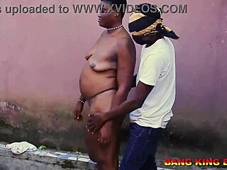 during easter holiday, ebony babe teases big cock neighbor with her tight ass