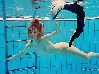 Hey, wanna see Avenna's hot naked body underwater in the pool?