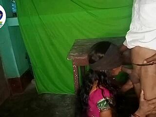 indian bhabhi in saree gets wild chudai! 🔥