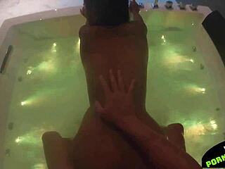 Hot asian fuck hard in jacuzzi with perfect body cumshot