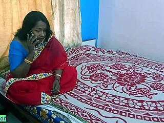 Indian Bengali bhabhi calls her sex friend for hot dirty talk while husband is at office