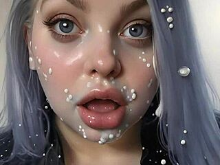 the art of face painting with 100 ai facials 😏