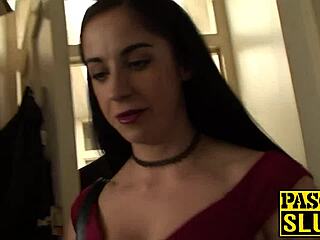 Busty British Submissive MILF Gets Ass Destroyed Then Tastes Cum