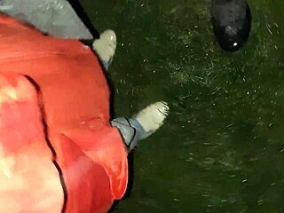 Village girls get wild with dirty talk in barn after walk