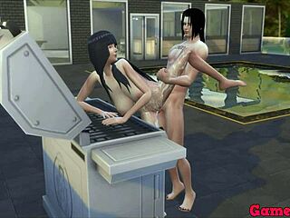 oh, watching itachi and hinata fuck by the pool drives me wild with anal lust