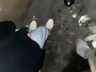 Village girls get wild with dirty talk in barn after walk