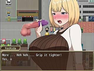 blonde farah trapped on roof, what will happen next in this hentai adventure?