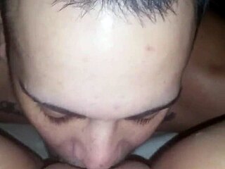 wife takes my cum all over her chest