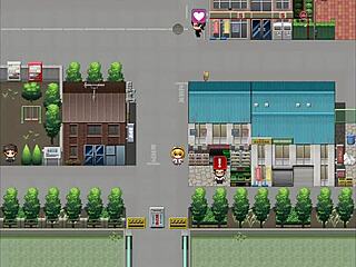 blonde farah trapped on roof, what will happen next in this hentai adventure?