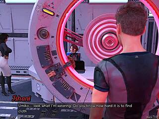 stranded in space, experimenting with a mad scientist's huge creation