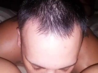 wife takes my cum all over her chest