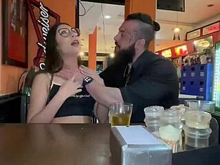 Mel Khalifa bound for hardcore BDSM in public. Submissive brunette takes it rough outdoors.