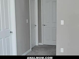 surprise milf and teen in unexpected anal threesome