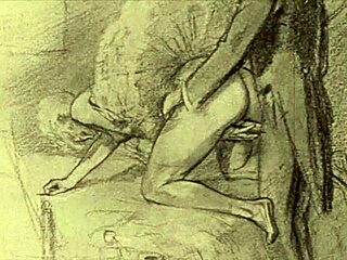 vintage erotic illustration sparks naughty thoughts in retro style