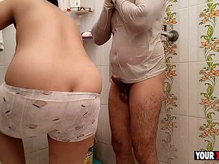 Chubby Stepmom Warms Up Soaked Lad in Rain with Body Heat and Hardcore Sex